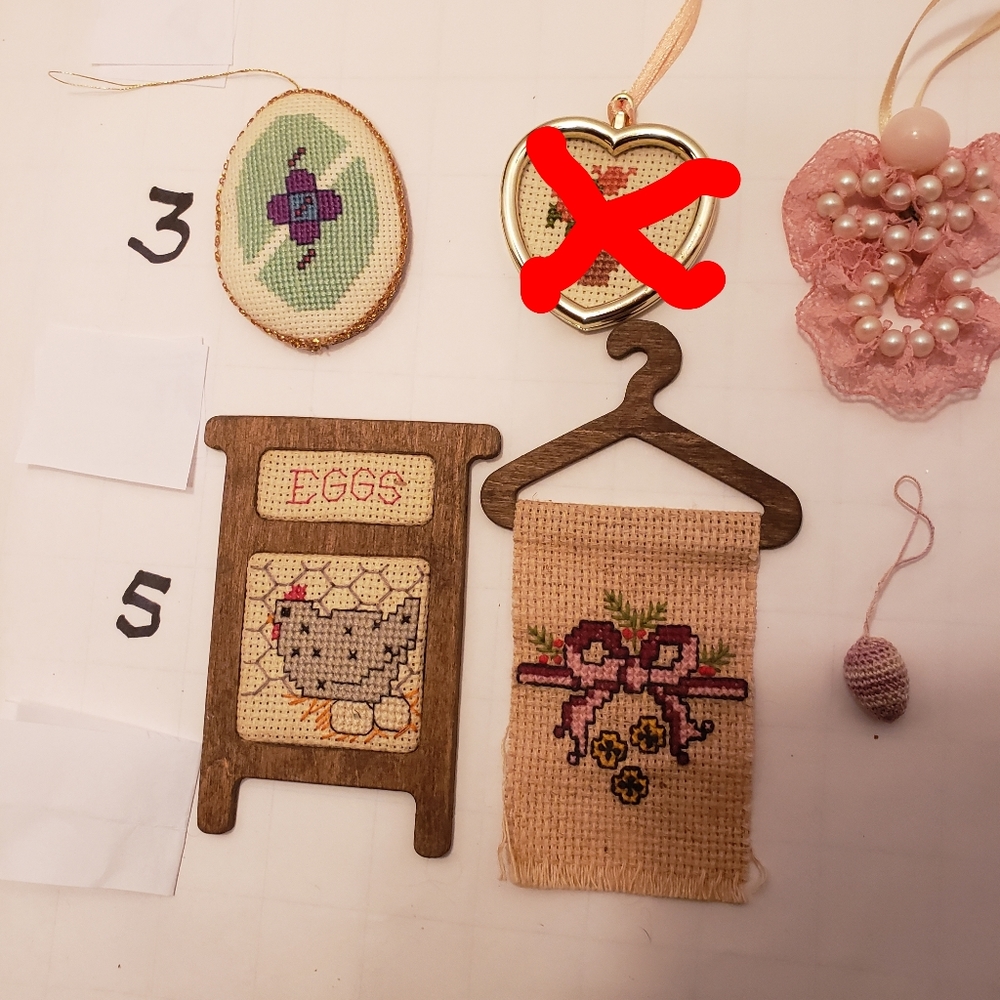 HAND CRAFTED Crochet Flower Egg Bunny Butterfly  Pick 4 - Picture 12 of 12